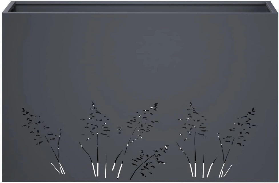 Sodo vazonas Antracito 80 x 30 x 49 cm Šaltai valcuotas plienas
