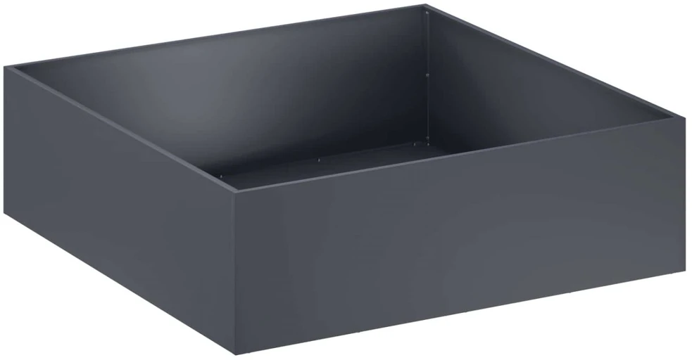 Sodo vazonas Antracito 80 x 80 x 30 cm Šaltai valcuotas plienas