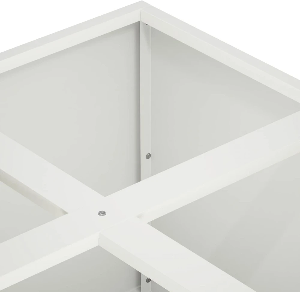 Sodo vazonas Balta 100 x 100 x 40 cm Šaltai valcuotas plienas