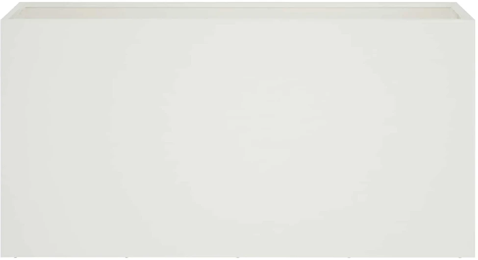 Sodo vazonas Balta 100 x 30 x 50 cm Šaltai valcuotas plienas