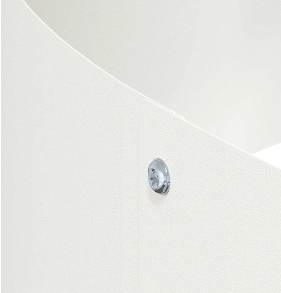 Sodo vazonas Balta 120 x 120 x 20 cm Šaltai valcuotas plienas