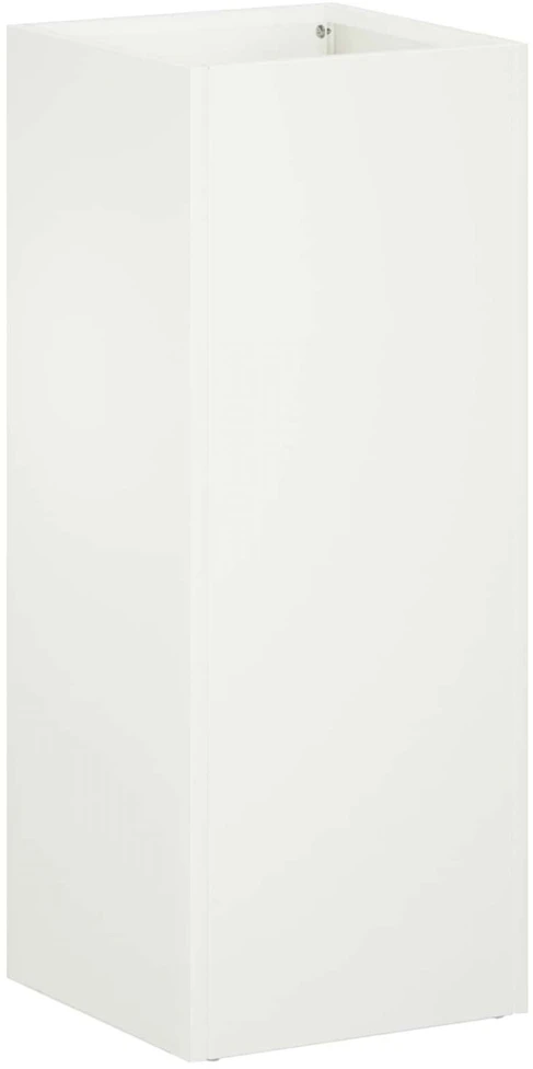 Sodo vazonas Balta 20 x 20 x 50 cm Šaltai valcuotas plienas