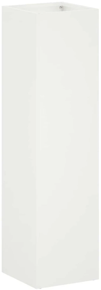 Sodo vazonas Balta 20 x 20 x 75 cm Šaltai valcuotas plienas