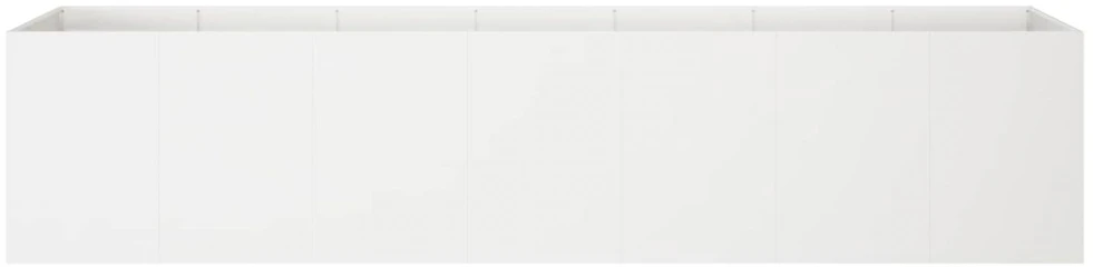 Sodo vazonas Balta 280 x 40 x 60 cm Šaltai valcuotas plienas