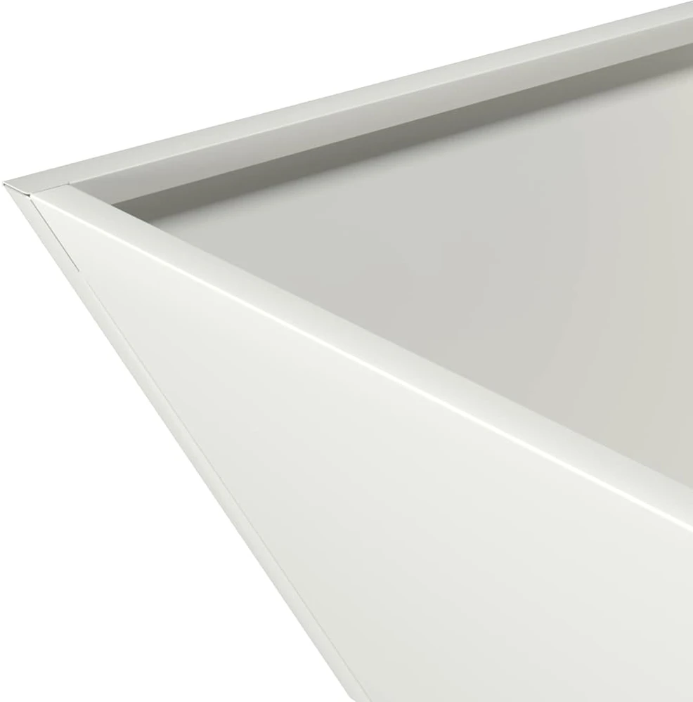 Sodo vazonas Balta 35 x 35 x 15 cm Šaltai valcuotas plienas