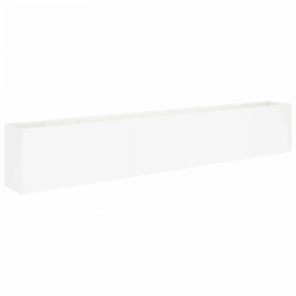 Sodo vazonas Balta 360 x 40 x 60 cm Šaltai valcuotas plienas