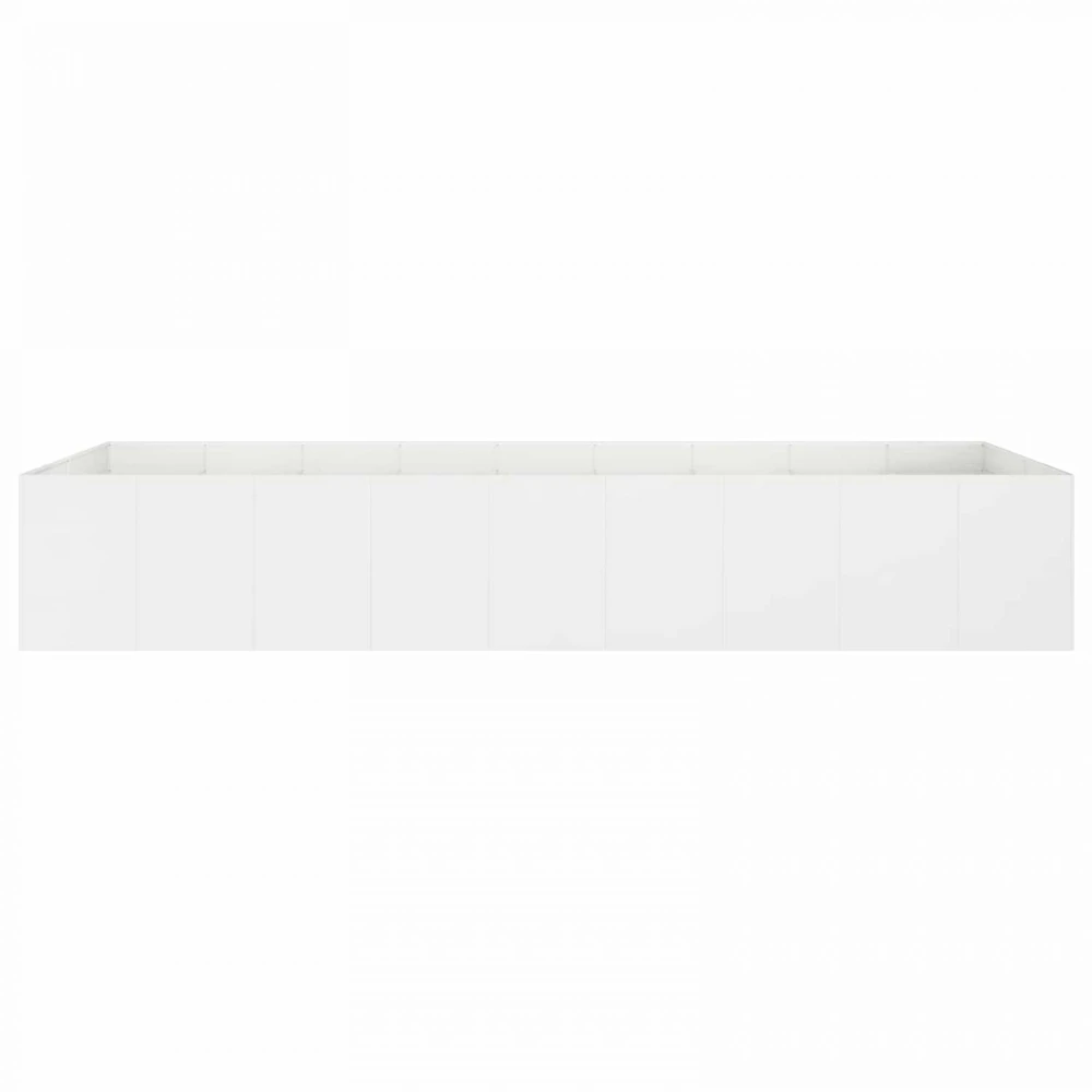 Sodo vazonas Balta 360 x 80 x 60 cm Šaltai valcuotas plienas