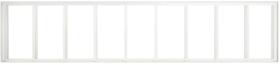 Sodo vazonas Balta 360 x 80 x 60 cm Šaltai valcuotas plienas