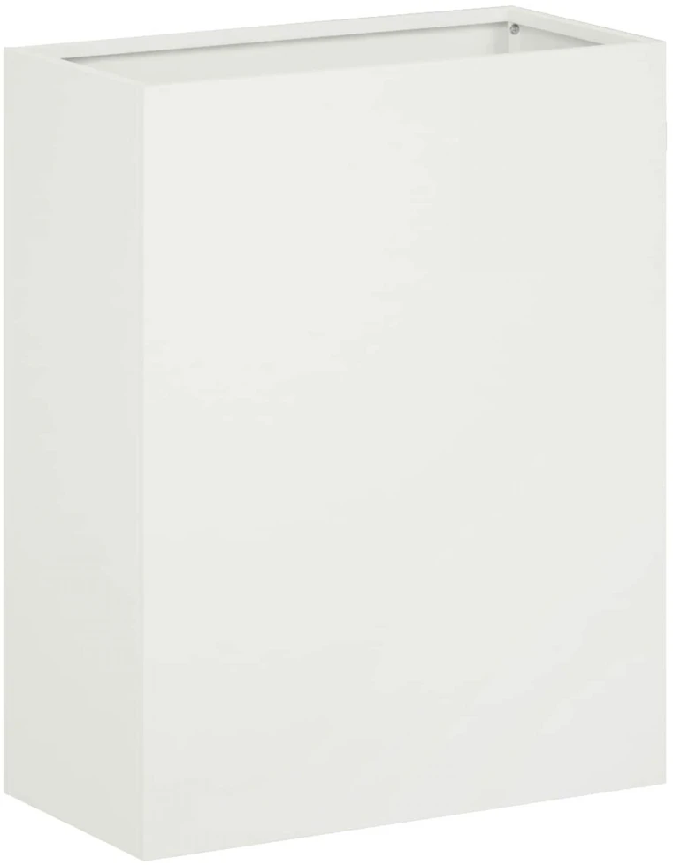 Sodo vazonas Balta 40 x 20 x 50 cm Šaltai valcuotas plienas