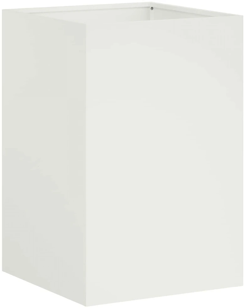 Sodo vazonas Balta 40 x 40 x 60 cm Šaltai valcuotas plienas