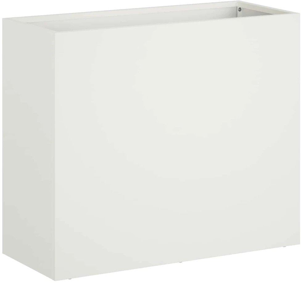 Sodo vazonas Balta 50 x 20 x 40 cm Šaltai valcuotas plienas