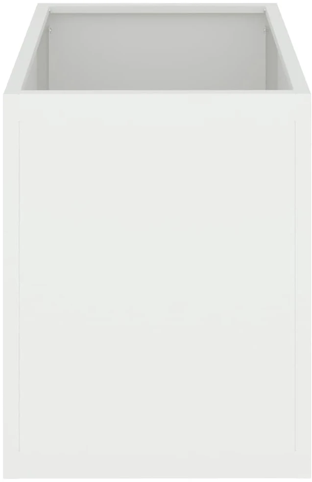 Sodo vazonas Balta 50 x 32 x 40 cm Šaltai valcuotas plienas