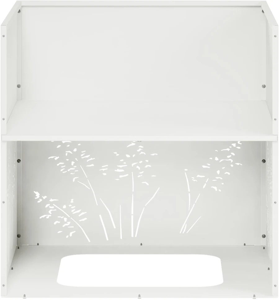 Sodo vazonas Balta 50 x 50 x 49 cm Šaltai valcuotas plienas