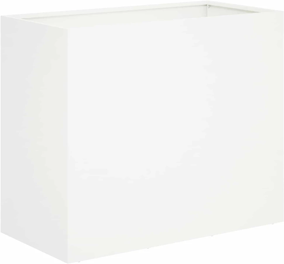 Sodo vazonas Balta 60 x 30 x 50 cm Šaltai valcuotas plienas