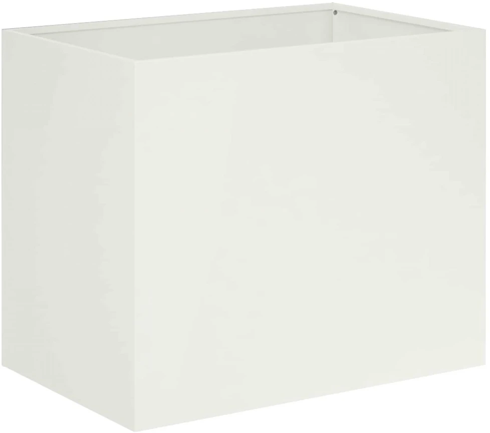 Sodo vazonas Balta 60 x 40 x 50 cm Šaltai valcuotas plienas