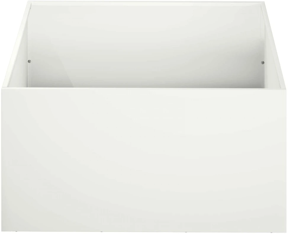 Sodo vazonas Balta 60 x 60 x 30 cm Šaltai valcuotas plienas