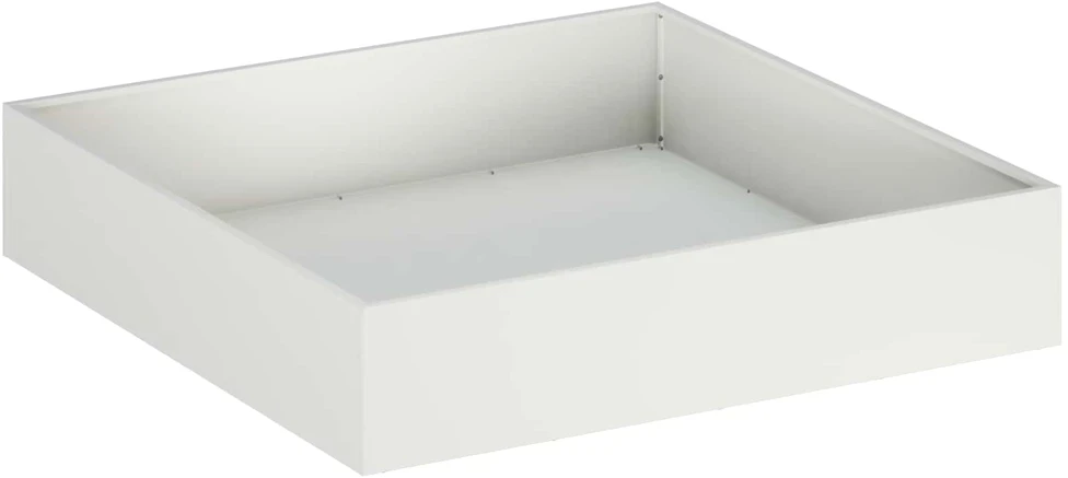 Sodo vazonas Balta 80 x 80 x 20 cm Šaltai valcuotas plienas