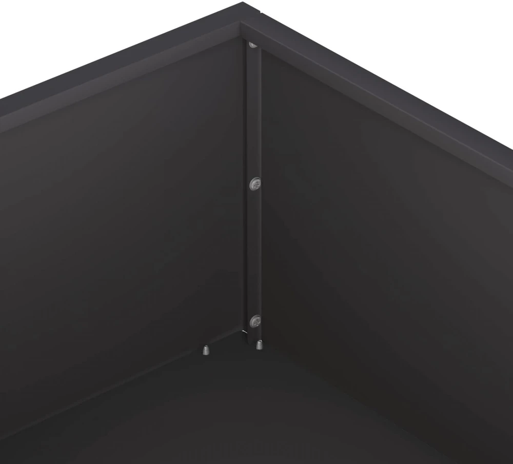 Sodo vazonas Juoda 100 x 100 x 20 cm Šaltai valcuotas plienas
