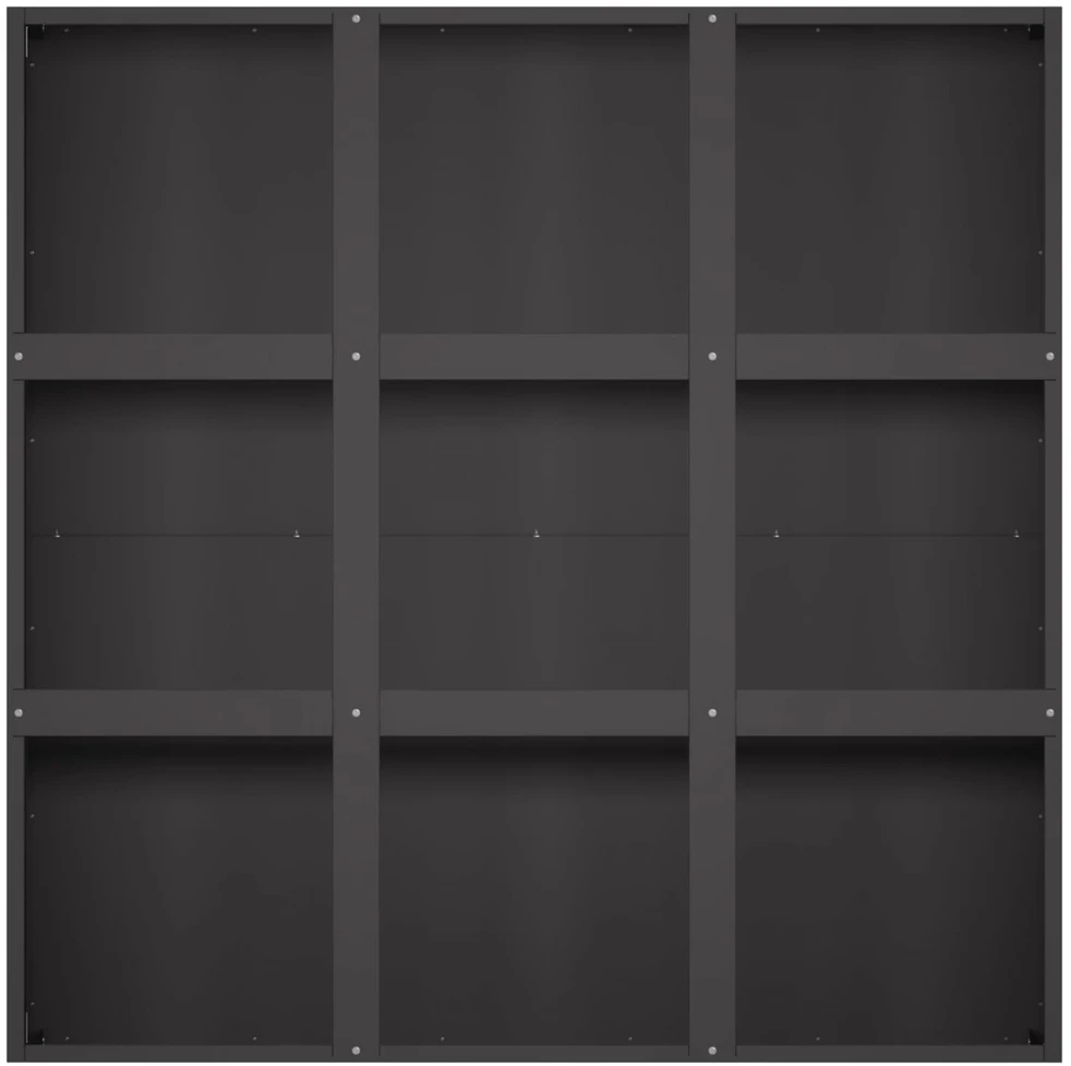Sodo vazonas Juoda 100 x 100 x 20 cm Šaltai valcuotas plienas