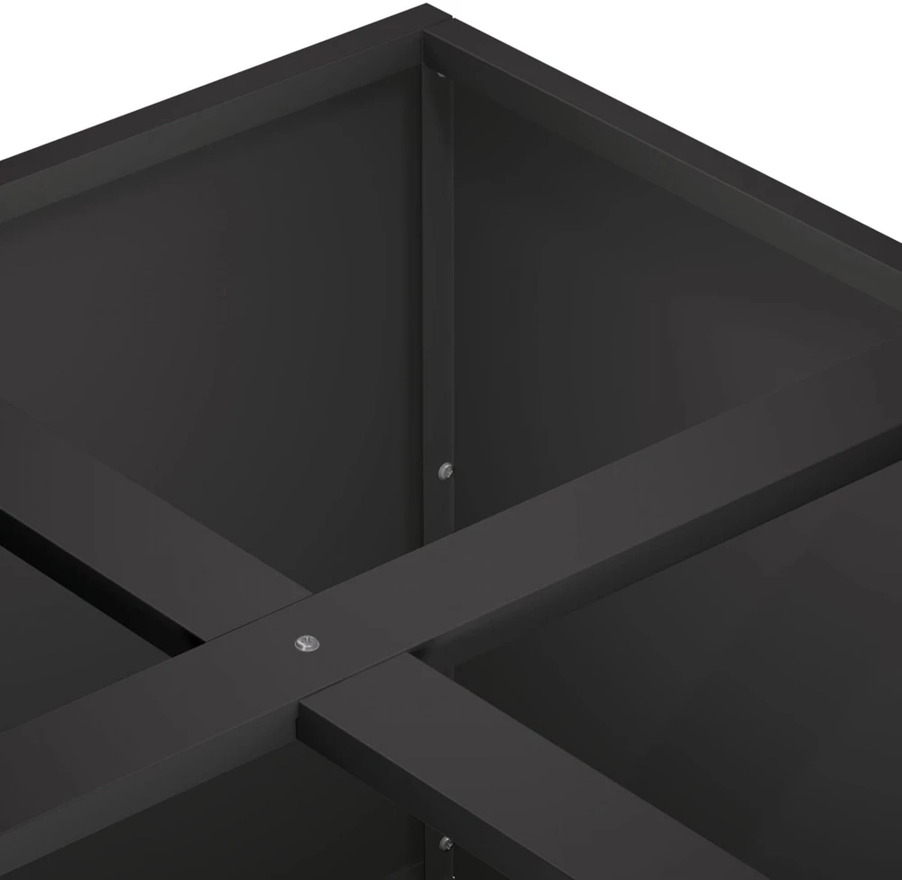 Sodo vazonas Juoda 100 x 100 x 40 cm Šaltai valcuotas plienas