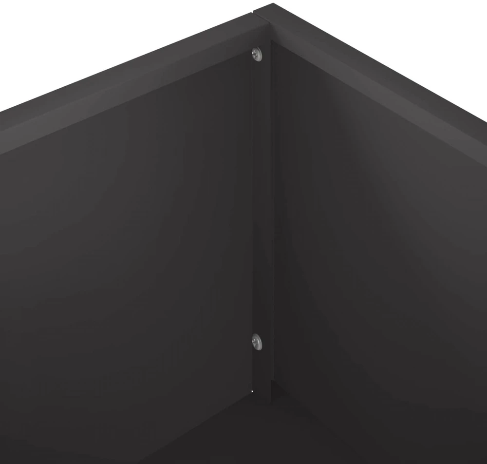 Sodo vazonas Juoda 100 x 30 x 49 cm Šaltai valcuotas plienas