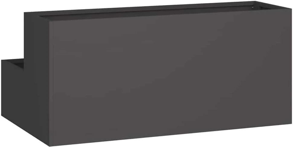 Sodo vazonas Juoda 100 x 60 x 45 cm Šaltai valcuotas plienas