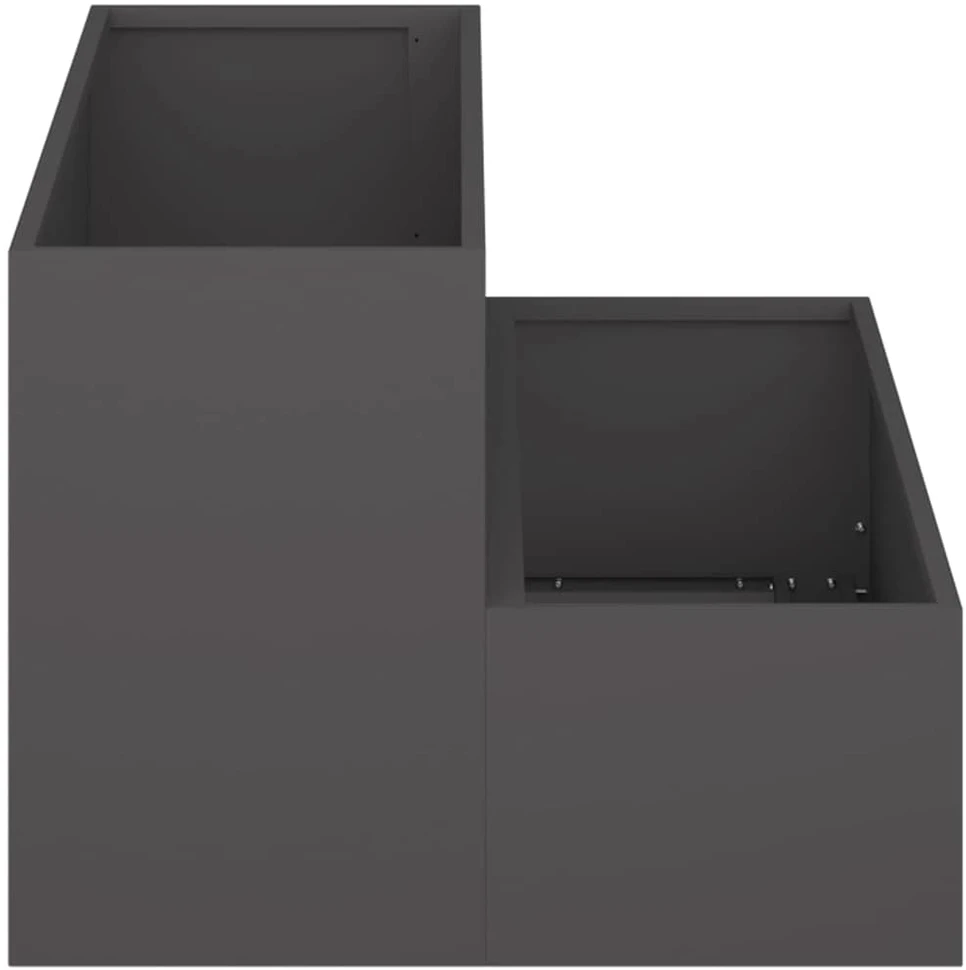 Sodo vazonas Juoda 100 x 60 x 45 cm Šaltai valcuotas plienas