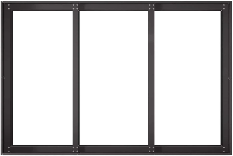 Sodo vazonas Juoda 120 x 80 x 60 cm Šaltai valcuotas plienas