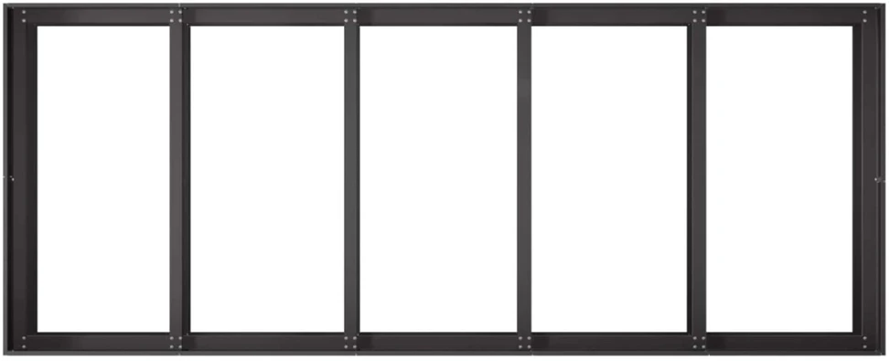 Sodo vazonas Juoda 200 x 80 x 60 cm Šaltai valcuotas plienas