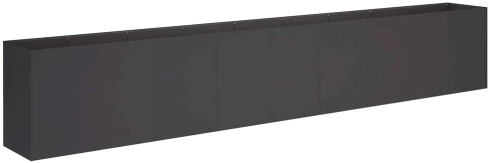 Sodo vazonas Juoda 360 x 40 x 60 cm Šaltai valcuotas plienas