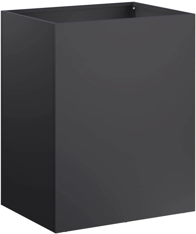Sodo vazonas Juoda 40 x 30 x 40 cm Šaltai valcuotas plienas