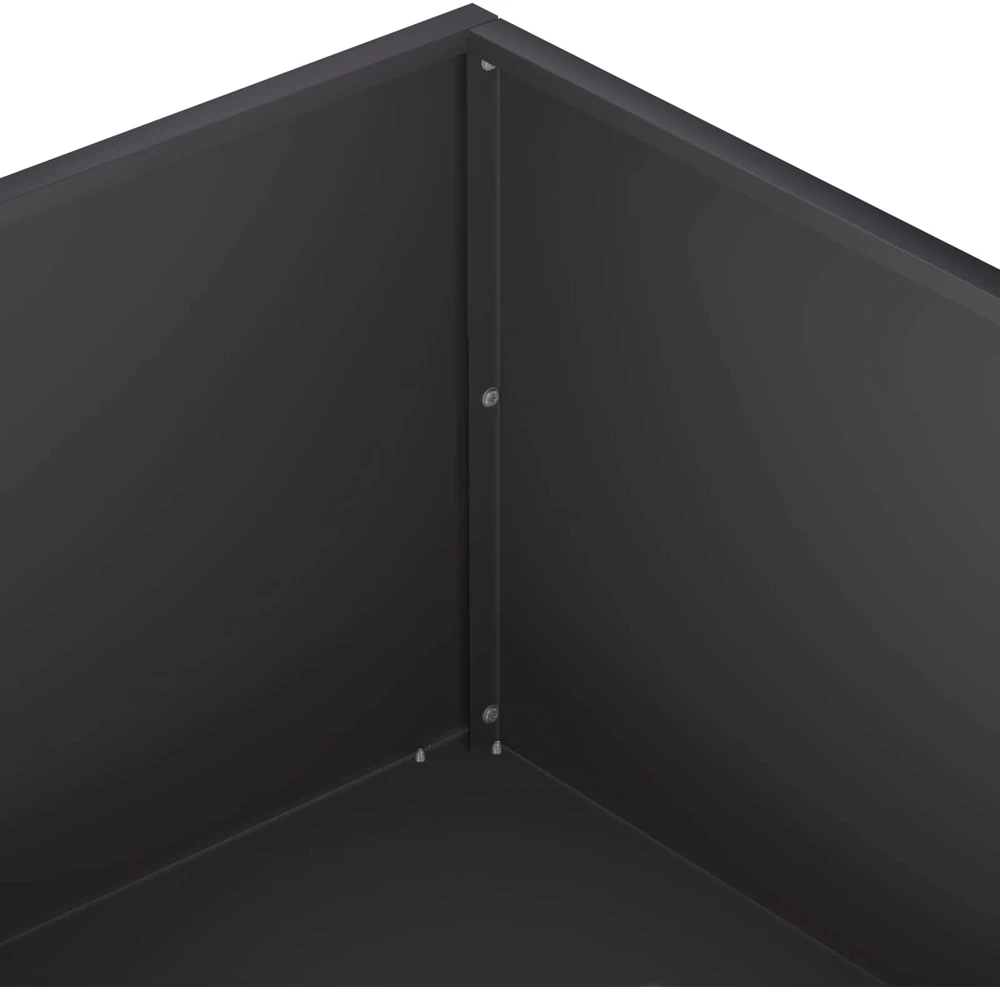 Sodo vazonas Juoda 40 x 40 x 20 cm Šaltai valcuotas plienas
