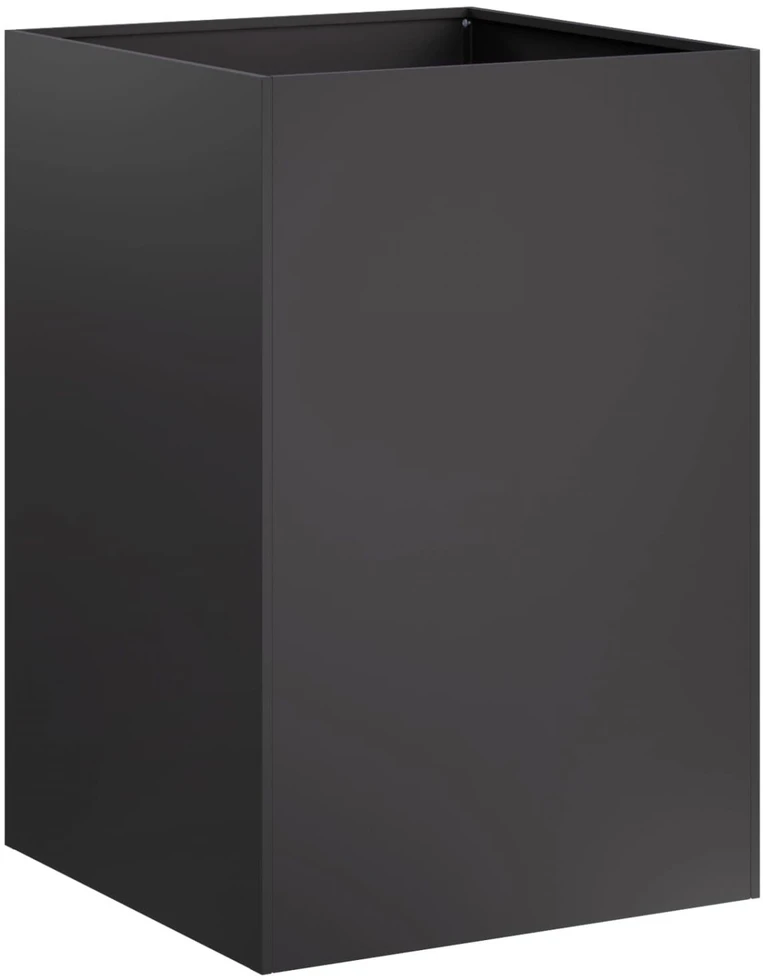Sodo vazonas Juoda 40 x 40 x 75 cm Šaltai valcuotas plienas