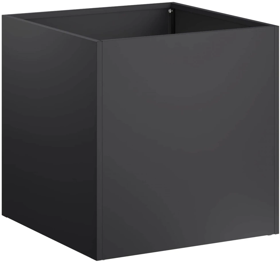 Sodo vazonas Juoda 45 x 45 x 45 cm Šaltai valcuotas plienas