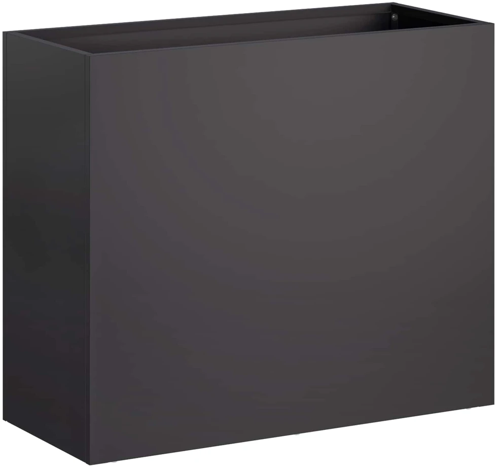 Sodo vazonas Juoda 50 x 20 x 40 cm Šaltai valcuotas plienas