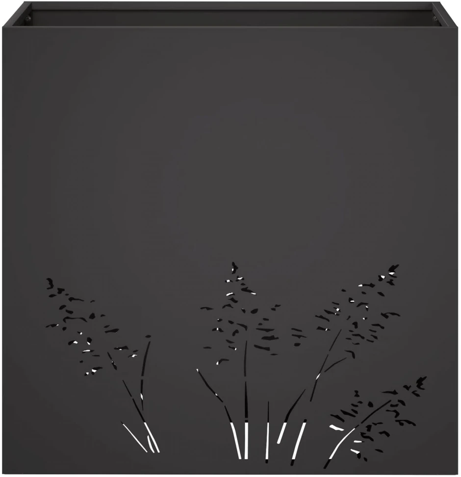 Sodo vazonas Juoda 50 x 30 x 49 cm Šaltai valcuotas plienas