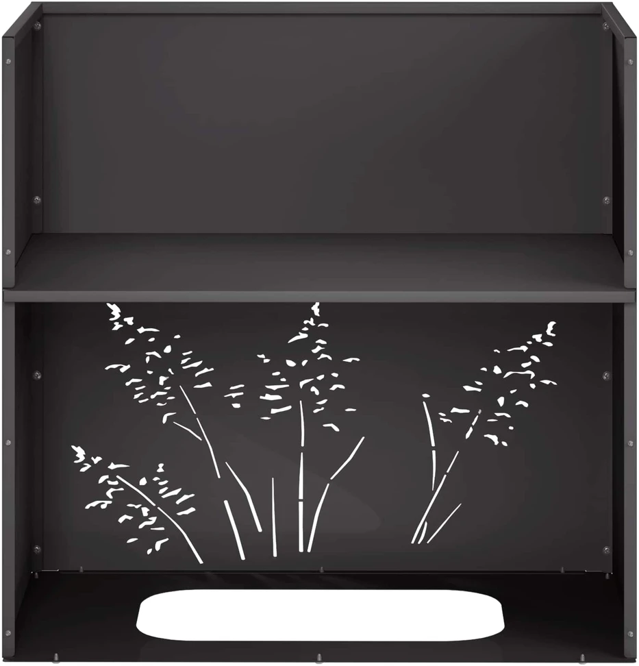 Sodo vazonas Juoda 50 x 30 x 49 cm Šaltai valcuotas plienas
