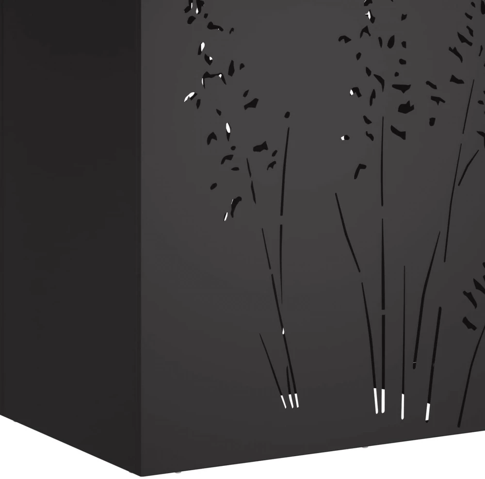 Sodo vazonas Juoda 50 x 30 x 75 cm Šaltai valcuotas plienas