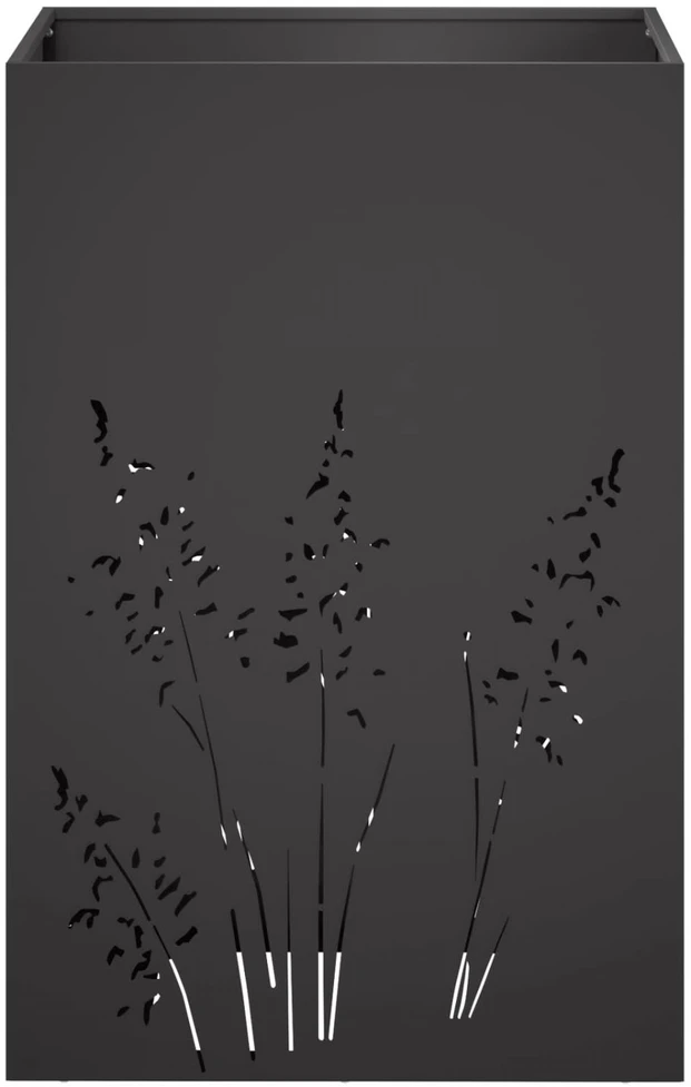 Sodo vazonas Juoda 50 x 50 x 75 cm Šaltai valcuotas plienas