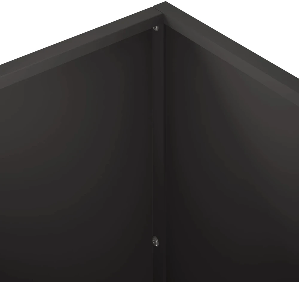 Sodo vazonas Juoda 50 x 50 x 75 cm Šaltai valcuotas plienas