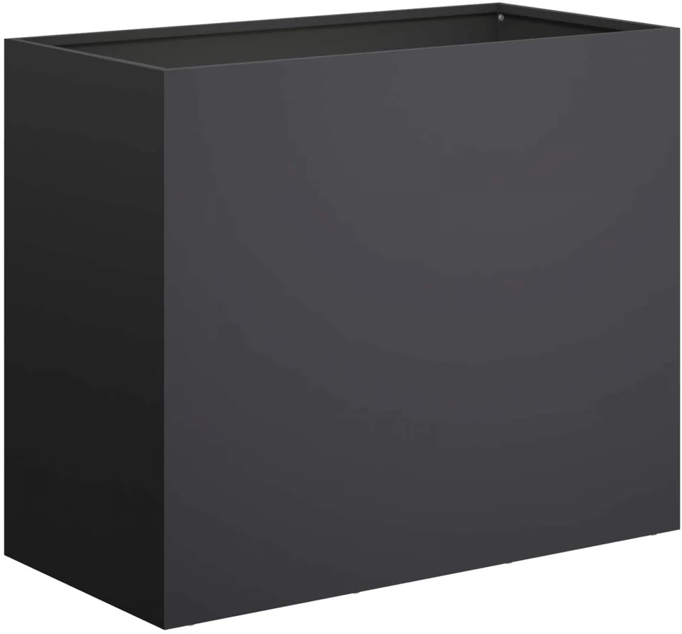 Sodo vazonas Juoda 60 x 30 x 40 cm Šaltai valcuotas plienas