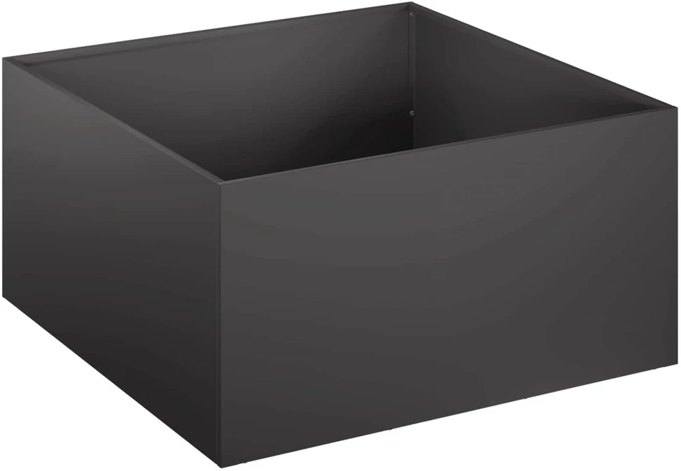 Sodo vazonas Juoda 60 x 60 x 30 cm Šaltai valcuotas plienas
