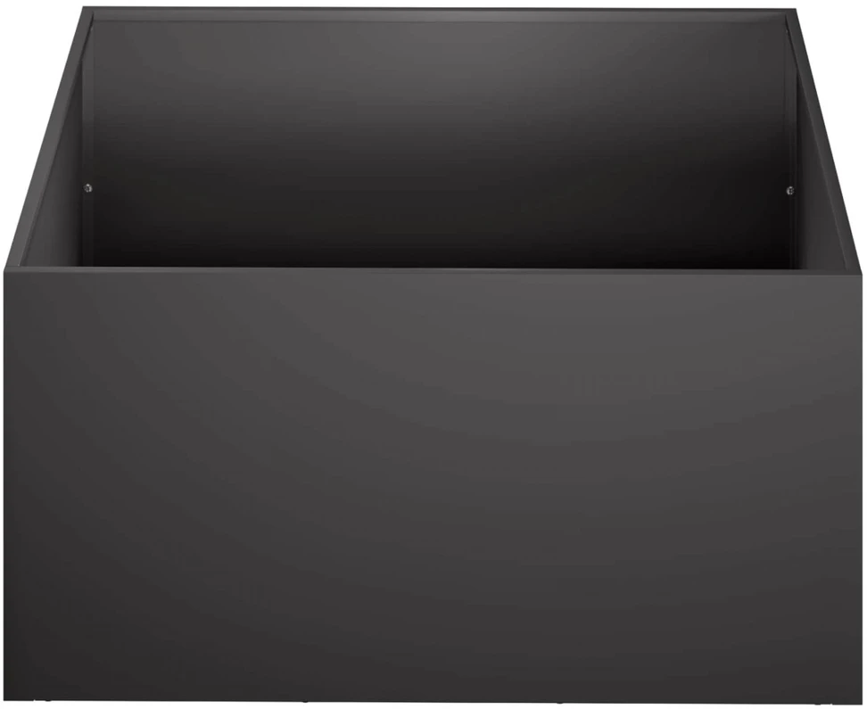 Sodo vazonas Juoda 60 x 60 x 30 cm Šaltai valcuotas plienas