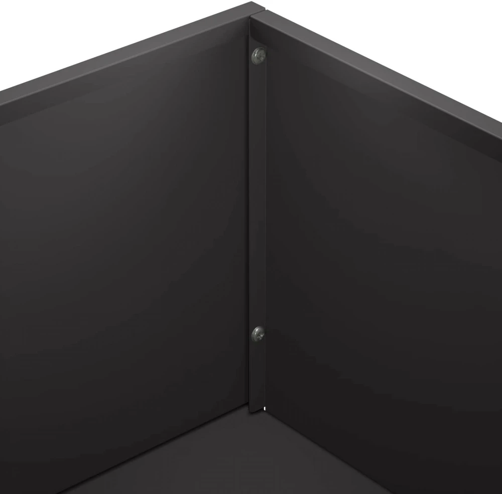 Sodo vazonas Juoda 80 x 20 x 49 cm Šaltai valcuotas plienas