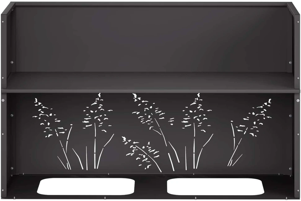 Sodo vazonas Juoda 80 x 20 x 49 cm Šaltai valcuotas plienas