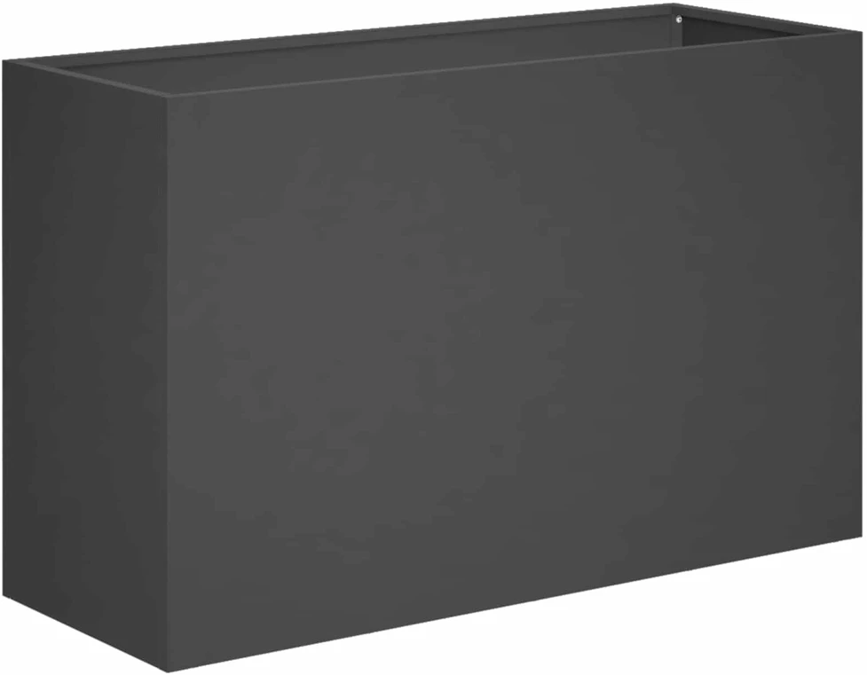 Sodo vazonas Juoda 80 x 30 x 40 cm Šaltai valcuotas plienas
