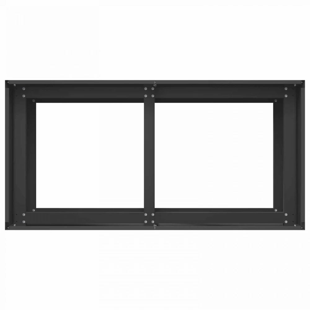 Sodo vazonas Juoda 80 x 40 x 60 cm Šaltai valcuotas plienas