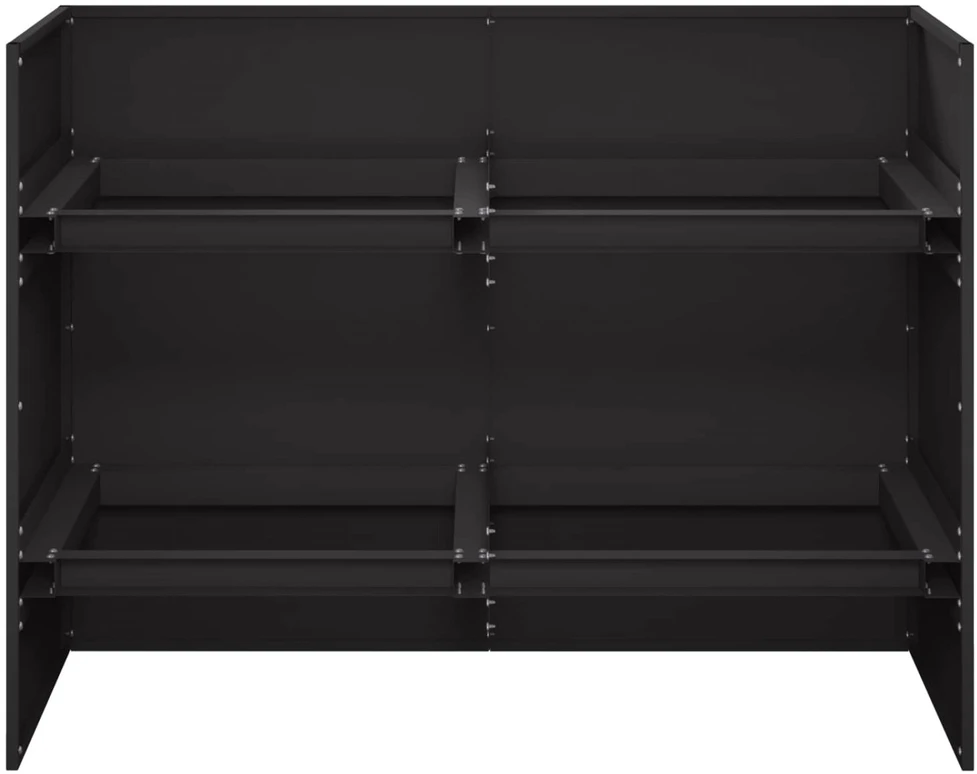 Sodo vazonas Juoda 80 x 40 x 60 cm Šaltai valcuotas plienas