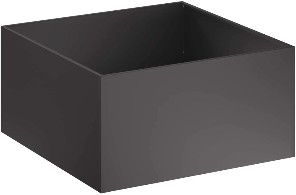 Sodo vazonas Juoda 80 x 80 x 40 cm Šaltai valcuotas plienas