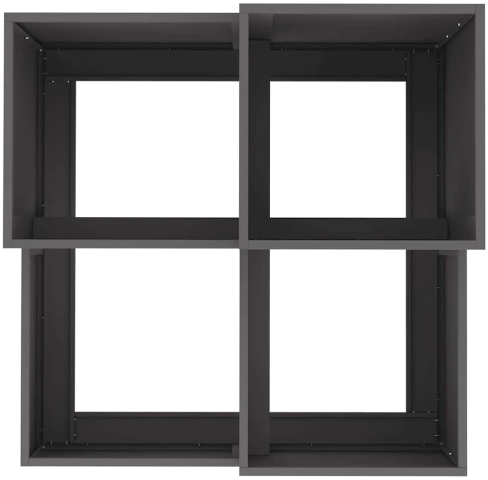 Sodo vazonas Juoda 80 x 80 x 60 cm Plienas